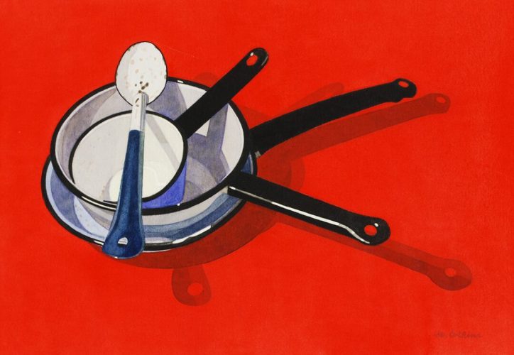 Pots and Pan on Red